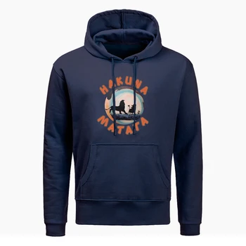 

Fashion The Lion King Movie Hoodies Men Funny Hakuna Matata Print Hooded Sweatshirt Mens Autumn Winter Hoody Harajuku Streetwear