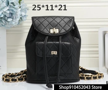 

Luxury Designer Brand Chanel Women Backpack Female School Bag Simple Ladies Shoulder Bags Girls Mochila C44