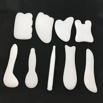 

11Pcs Crystal Massaging Board Scrapping Board Facial Massager For Body Face Beauty Massage Tool