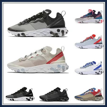 

2020 react element 87 55 running shoes men women Anthracite Light Bone triple black white RED ORBIT trainers sports sneaker