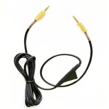 

Earphone Cable Audios Line Cord with Tuning Volume Control Function for Logitech-Astro A10 A40 A40tr Headset Accessorie X6HB