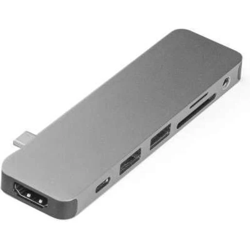 usb hub Hyper HyperDrive SOLO 7-in-1 Hub для Macbook и устройств с портом Type-C. Порты: 4K/30Hz HDMI, USB-C