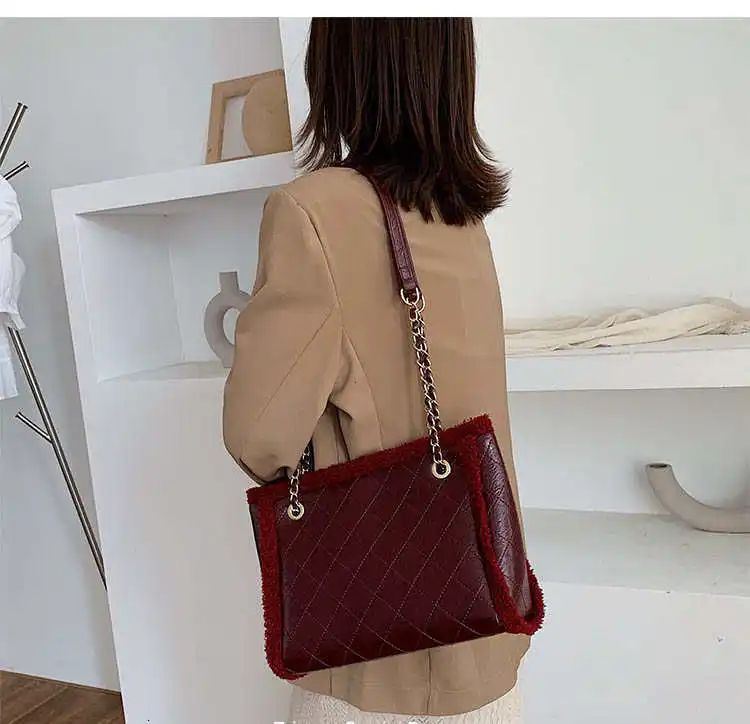 Женская сумка, зимняя сумка из искусственной кожи, дизайнерские роскошные сумки, женские сумки через плечо, повседневные сумки, Bolsas Feminina
