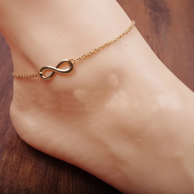 

2019 Spring Versatile Luck with Numbers 8 Simple Women's Anklet AliExpress