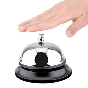 

Restaurant Service Call Bell Pattern Hotel Counter Desk Reception Restaurant Bell Call Bar Service Metal Ring Kitchen Q7S3