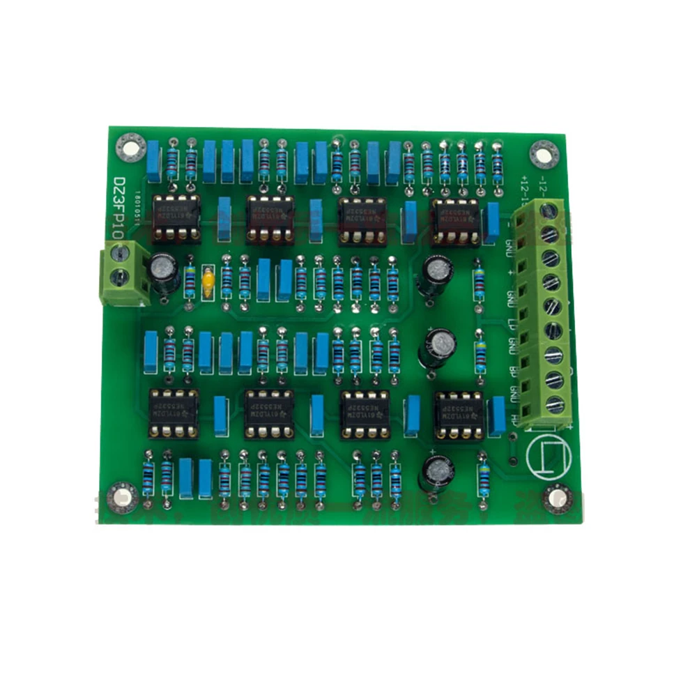 NE5532 Preamp Board NE 5532 Op Amp Adjust Customized 3 Channel Three Frequency Divider Crossover Treble Midrange Bass DIY Kit