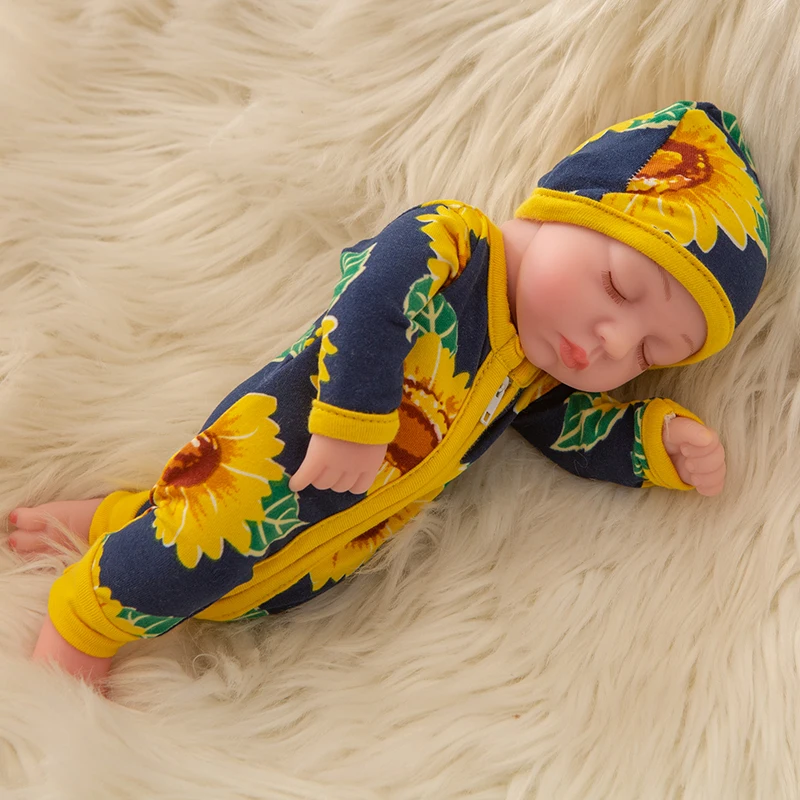 Reborn Baby 10 ''мини девочка мальчик полный силиконовый винил милые Близнецы куклы реалистичные Reborns для малыша Купание кукла 26 см
