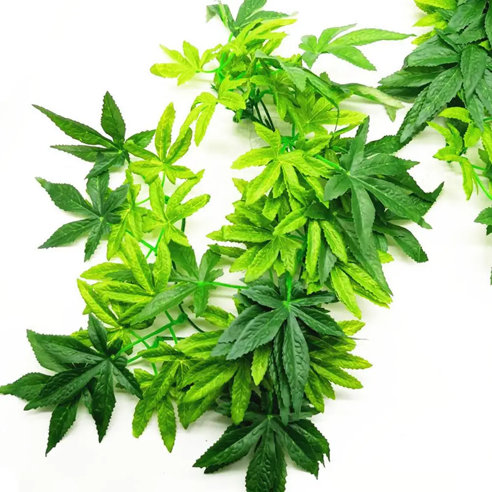Aquarium Reptile Fish Tank Artificial Plastic Fake Hanging Leaves Plant Decor fish tank ornaments,fish tank decorations,aquarium ornaments