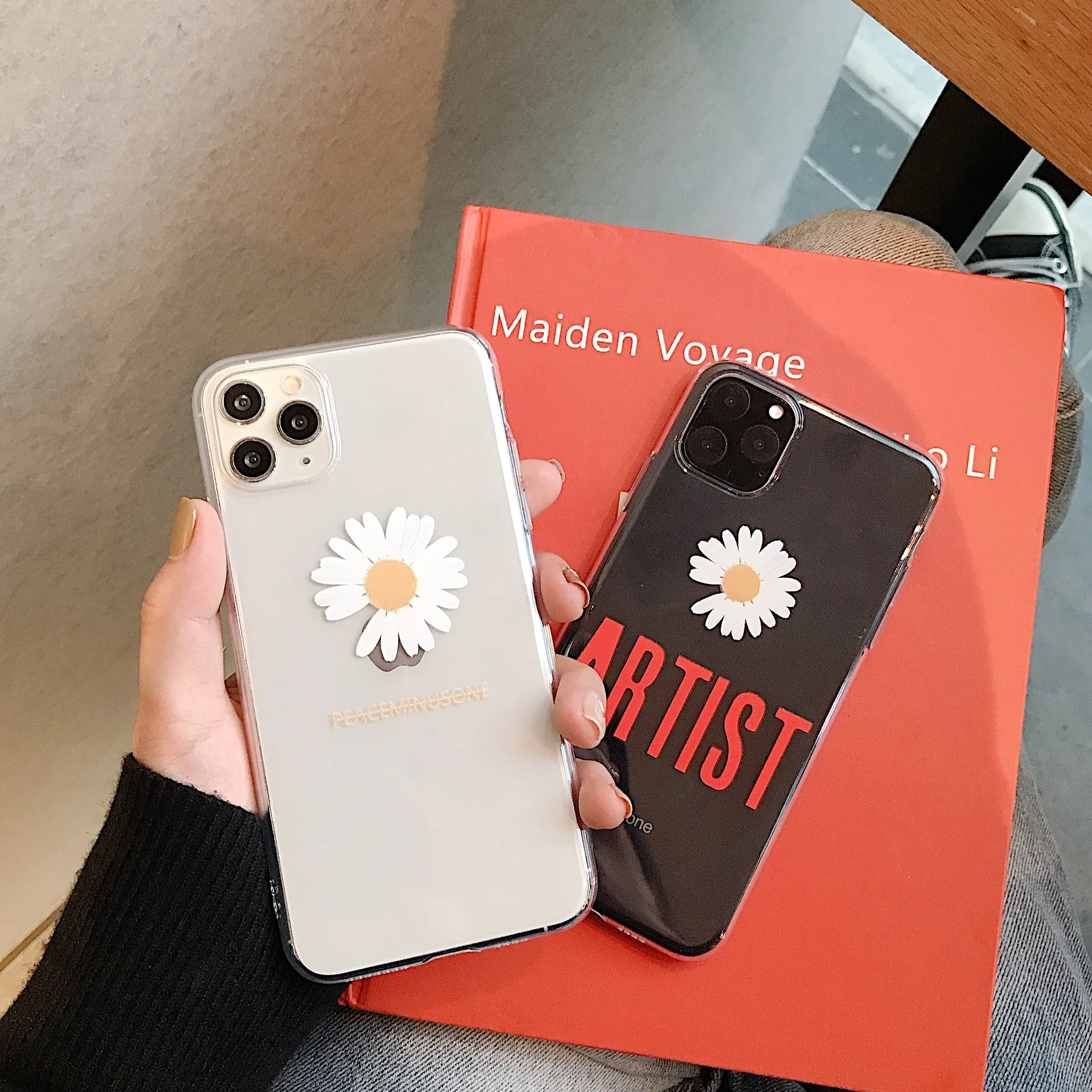 Защитный чехол для телефона s iPhone 11 Pro XS Max XR X 6 6s 7 8 Plus с цветком Прозрачная мягкая