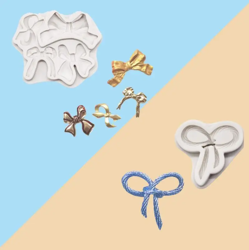 

Luyou 1pc Bows Silicone Molds Fondant Moulds Cake Decorating Tools Cake Molds, Kitchen Accessories FM1949
