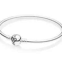 925 пробы Серебряный Pan браслет Moments черное сердце на День Матери браслет подходит для женщин шарик шарм Diy ювелирные изделия