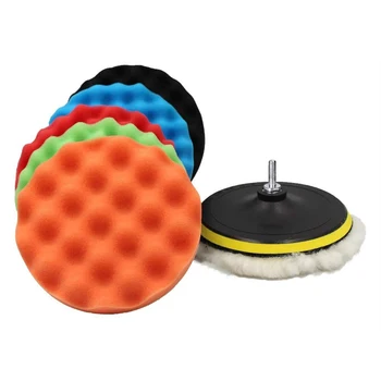 

11x 7 inch Car Polishing Disc Auto Self-Adhesive Polishing Waxing Sponge Pads Car Glass Polisher Accessories