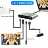 USB Type-C Thunderbolt 3 to HDMI 4K Ethernet Gigabit Adapter USB-C USB 3.0 Hub Converter Type-C PD OTG Hub Adapter for Macbook 2