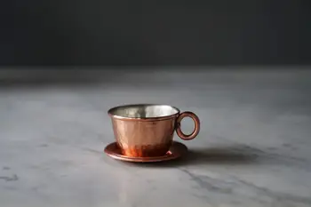

Grandpa's hand made pure copper mini espresso coffee cup no dish 60ml