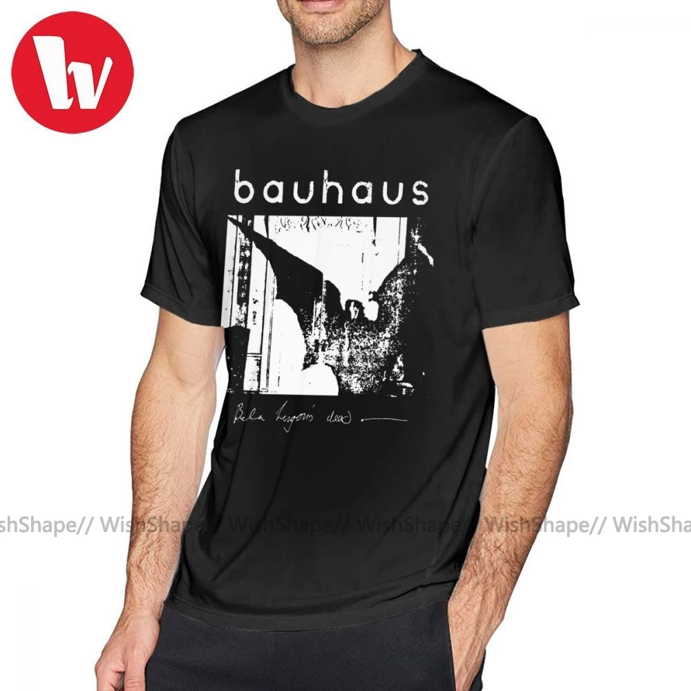 Культовая футболка Bauhaus крылья летучей мыши Бела лугоси S Dead Пляжная с коротким