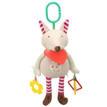 

New1 Baby Stroller Hanging Appease Toys Baby Lathe Hanging Ring Animal Rattle Crib Hanging Teether Stuffed Doll