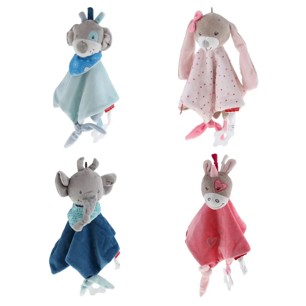 Soft Toy Baby Comforter With An Adorable Blanket For Animals