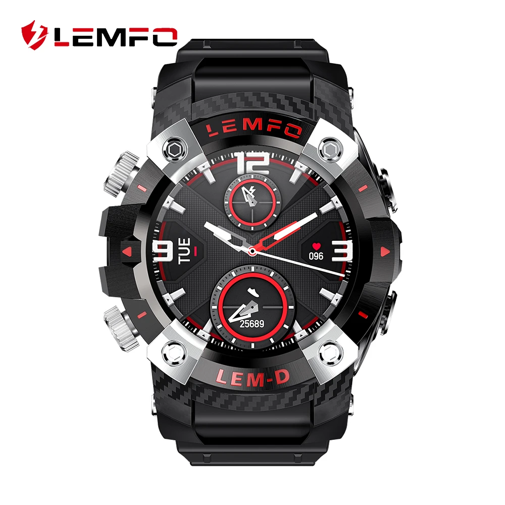 LEMFO LEMD Smart Uhr Drahtlose Bluetooth 5,0 Kopfhörer 2 In 1 360*360 HD  Bildschirm Sport Smartwatch Männer Für android IOS Telefon|Smart Watches| -  AliExpress
