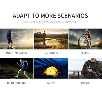 COB LED Camping Light Headlight Waterproof 3 Modes Outdoor Cycling Headlamp Fishing Flashlight Head Torch Tourism Equipment 6