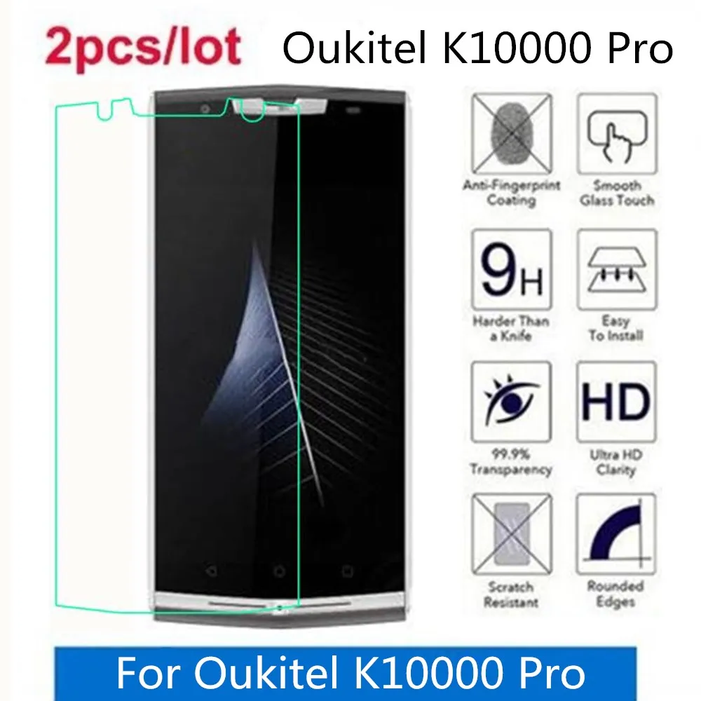 Закаленное стекло для Oukitel K10000 Pro 9H 2.5D Premium Защитная пленка экрана на зеркальное |