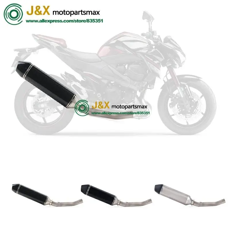 Полная система, слипоны для kawasaki Z750 Z 750, глушитель для мотоцикла, поход, средняя Соединительная средняя труба