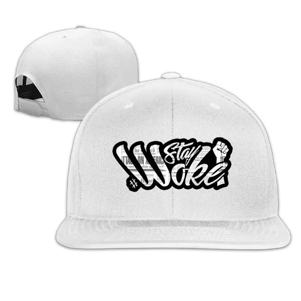 Stay Woke Кепка унисекс Регулируемый плоский козырьком Бейсбол шляпа