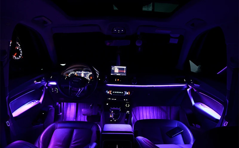 Для audi a6 a5 a7 q5 2017 2019 автомобильный интерьерный декоративный светодиодный дверной