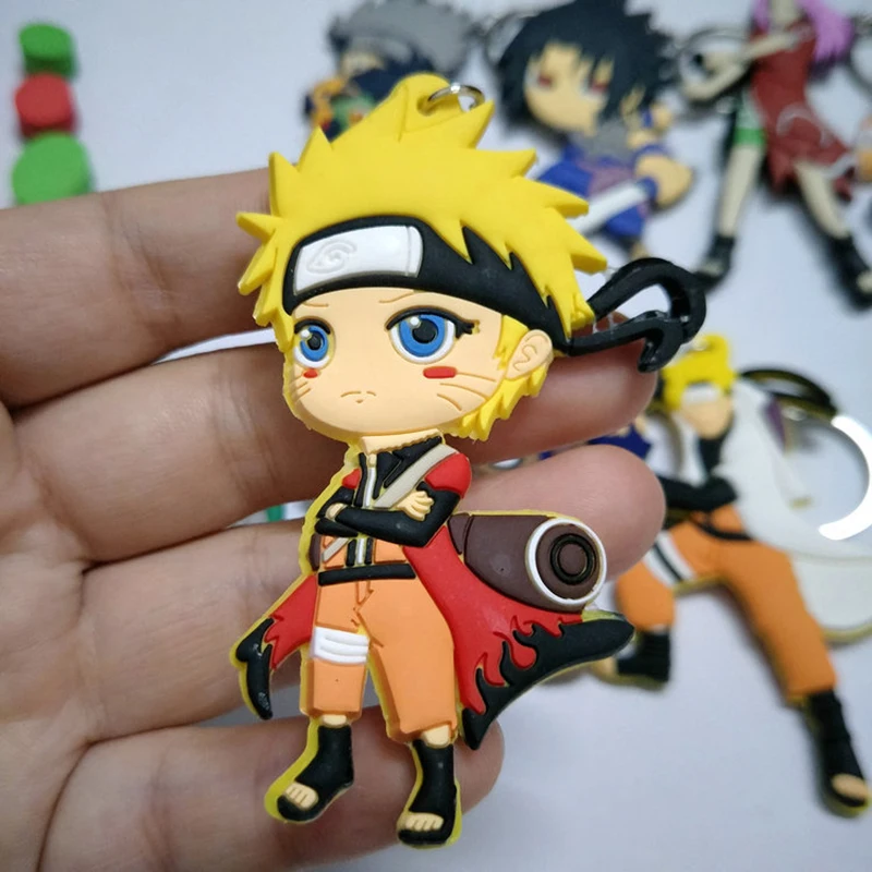 NarAAAction-Porte-clés avec figurines de dessin animé, Sasuke