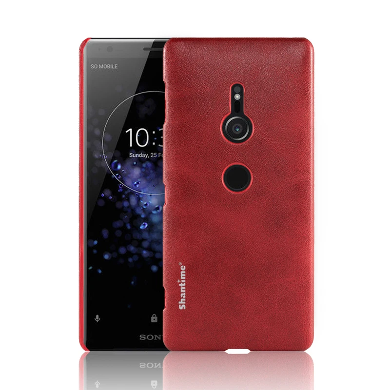 Для sony Xperia XZ2 деловой чехол для sony Xperia XZ2 Премиум чехол для телефона для sony Xperia XZ3 из искусственной кожи чехол-бумажник - Цвет: Red