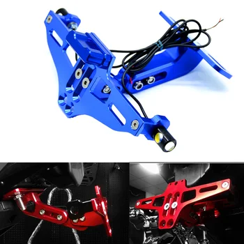 

For YAMAHA MT-09 MT09 MT 09 2013-2018 2014 2015 2016 2017 Motorcycle Aluminum License Plate Bracket Licence Plate Holder Frame