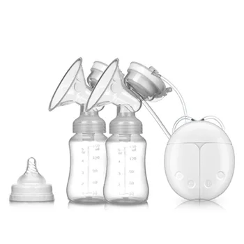 

Electric Breast Pump Single Double Breast Pump With Milk Bottle Cold Heat Pad Breast Pump Baby Breastfeeding Accessorie BPA Free