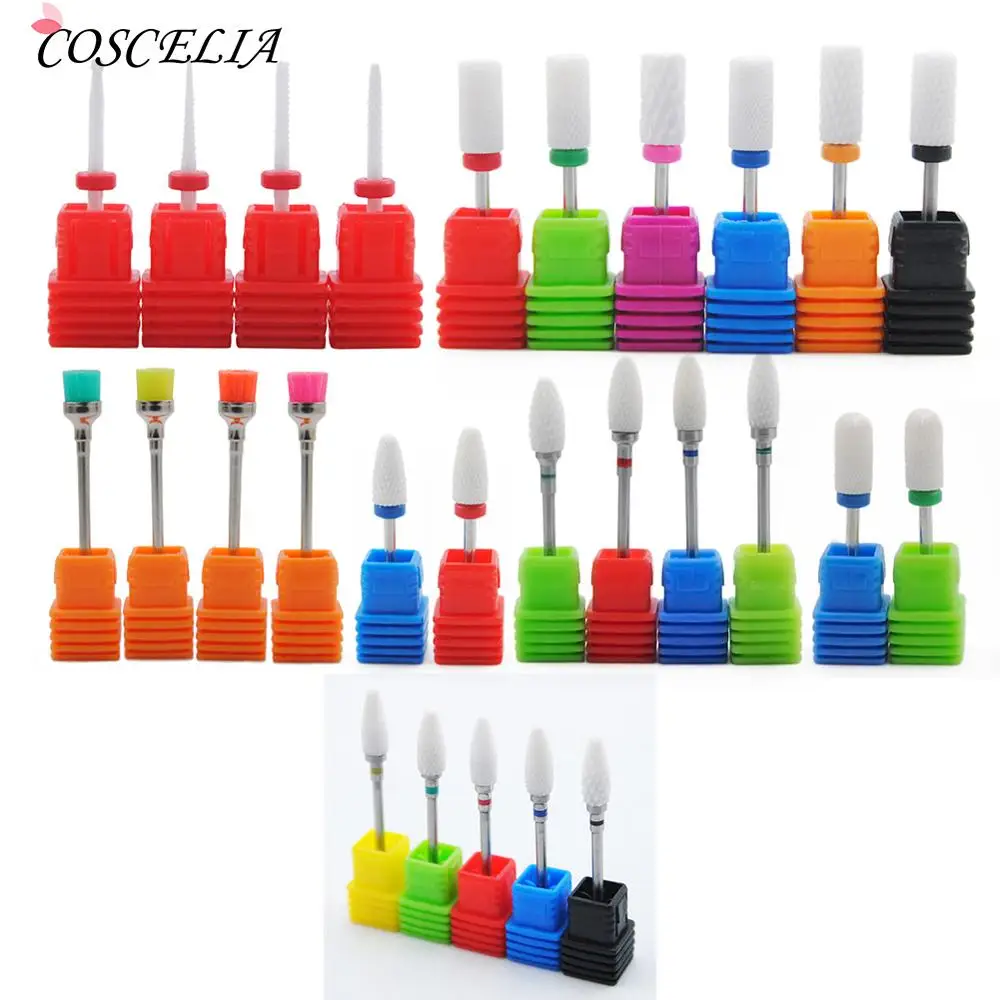 

Milling Cutter For Manicure Ceramic Mill Manicure Machine Set Cutter For Pedicure Electric Nail Files Nail Drill Bit