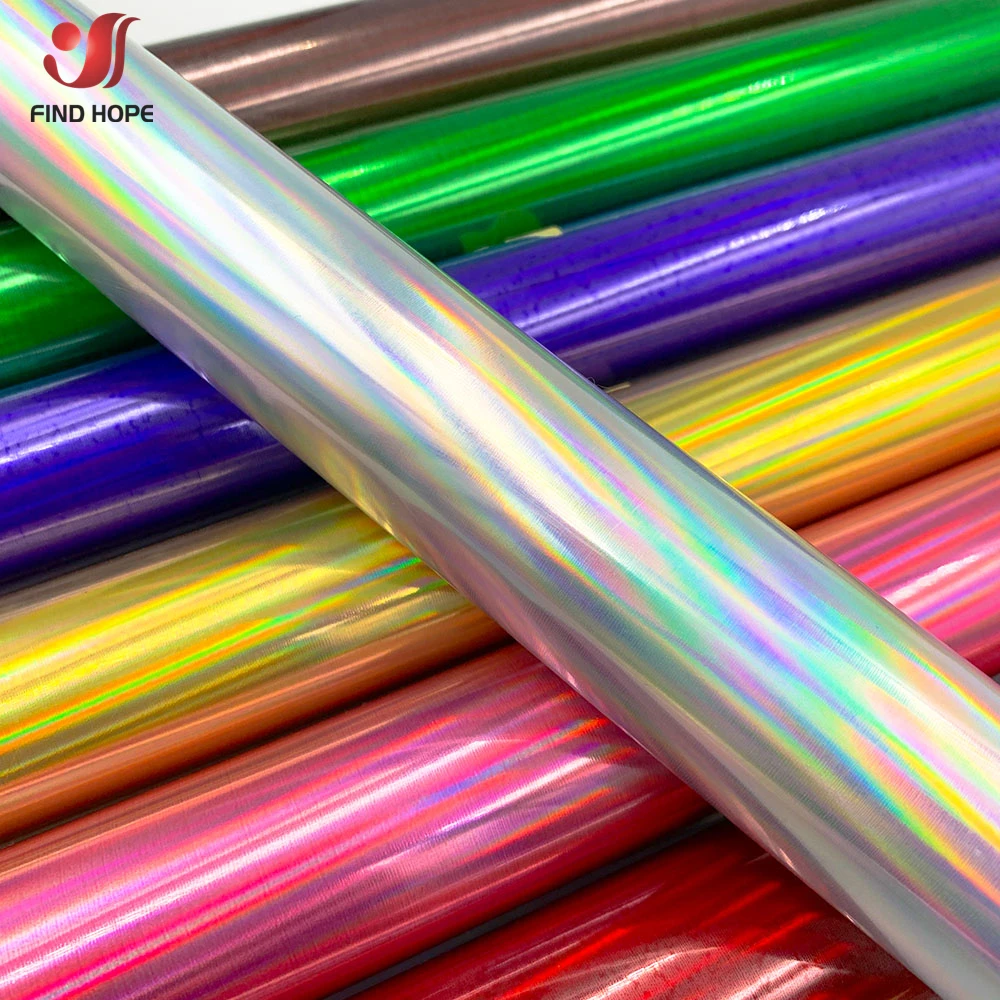 Iridescent Heat Transfer Vinyl Hot Press Cut Film Making Sign Pattern for Christmas Clothing Bag Decoration Iron on T-shirts DIY