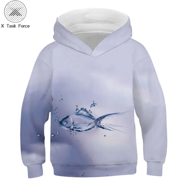

2019 3D fishhat man's funny sweatshirt tropical Marine fish print sweatshirt carp hat animated hip-hop man's costume