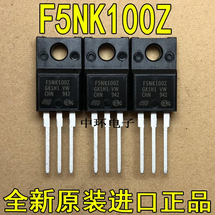 

10pcs/lot F5NK100Z P5NK100ZFP ST TO-220F 3.5A 1000V