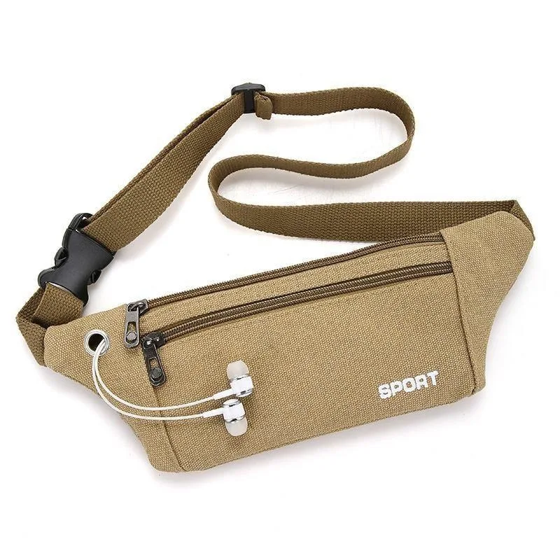 

Simple Light Thin Men Wallet Mobile Phone Bag Waterproof Wearable Canvas Rivet Elderly People Spring Outing Cycling Business Tri