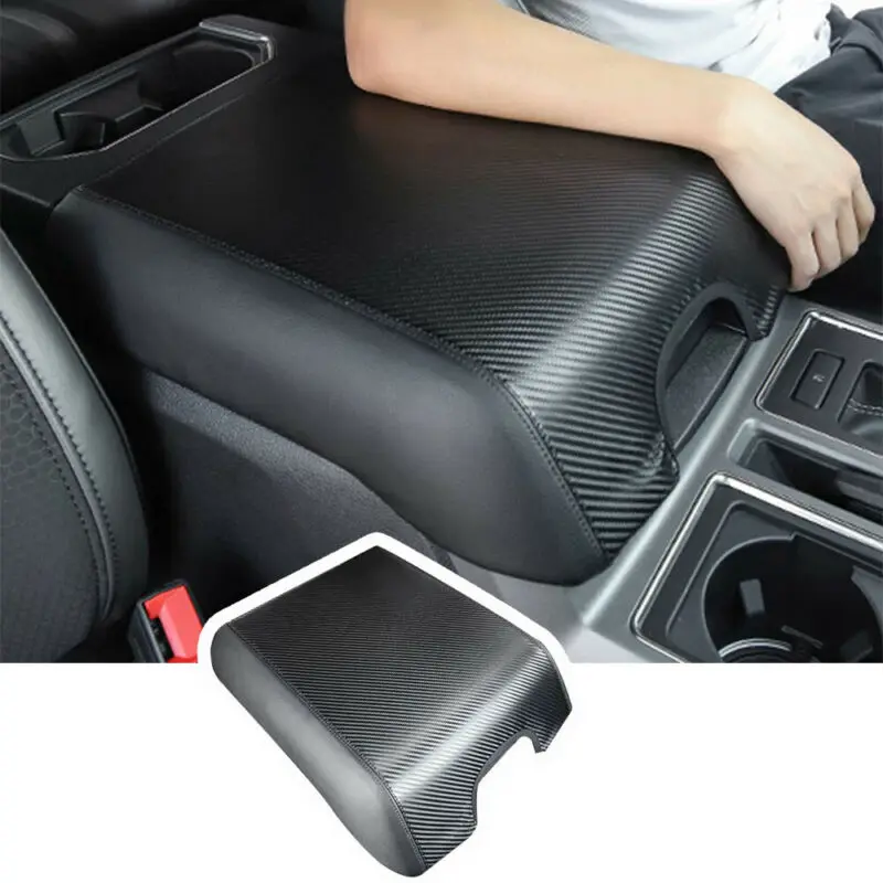 Carbon Fiber Armrest Cover Armpad Car Leather For Ford F150 2015-2020  Interior AliExpress