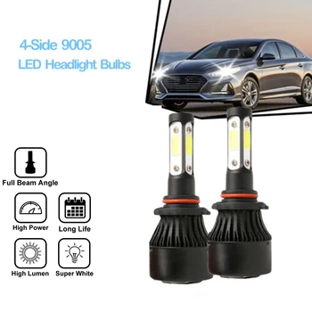 

4Side 9005 HB3 LED Bulb For Chevy Malibu 2017 2018 High/Low Beam Headlight Car Headlight Car Front Light LED Light Bulb