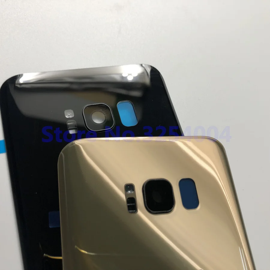 Чехол на заднюю батарейку для samsung Galaxy S8 Plus G955 G955F G955FD Задняя стеклянная крышка корпуса+ клей+ рамка для объектива камеры