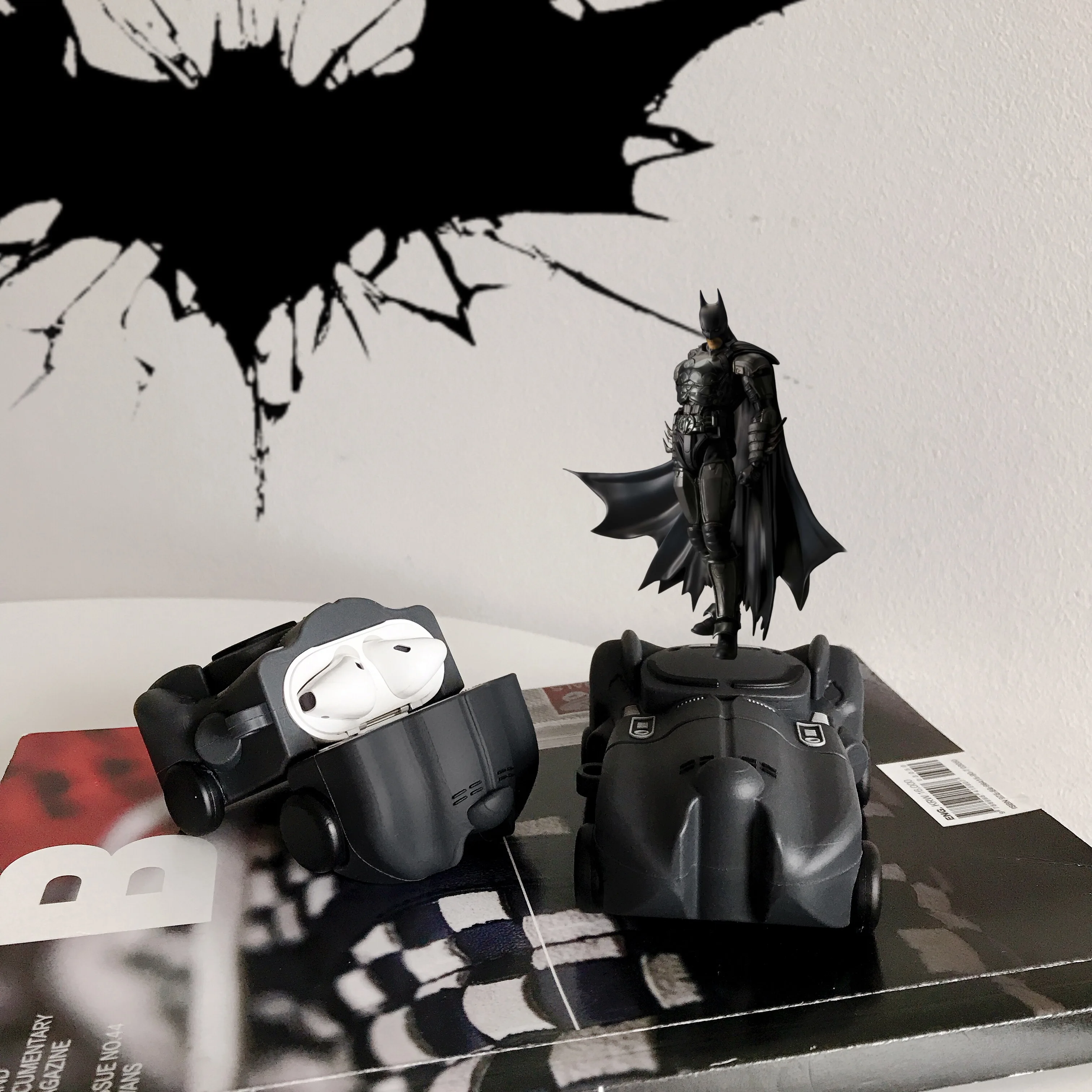 

3D Batmobile Earphone Case for Airpods Case Cute Cover for Apple Airpods Case Silicone Protective Earbuds Accessories Box