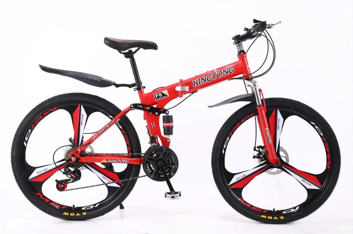 KINGTONG Double disc brake 21/24/27 Speed Mountain Bike 24/26inch Fat Tire Bikes Shock Absorbers Bicycle Free Delivery Snow Bike