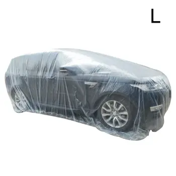 

Portable Disposable Transparent Waterproof Car Cover Dustproof Foldable Covers 23GC