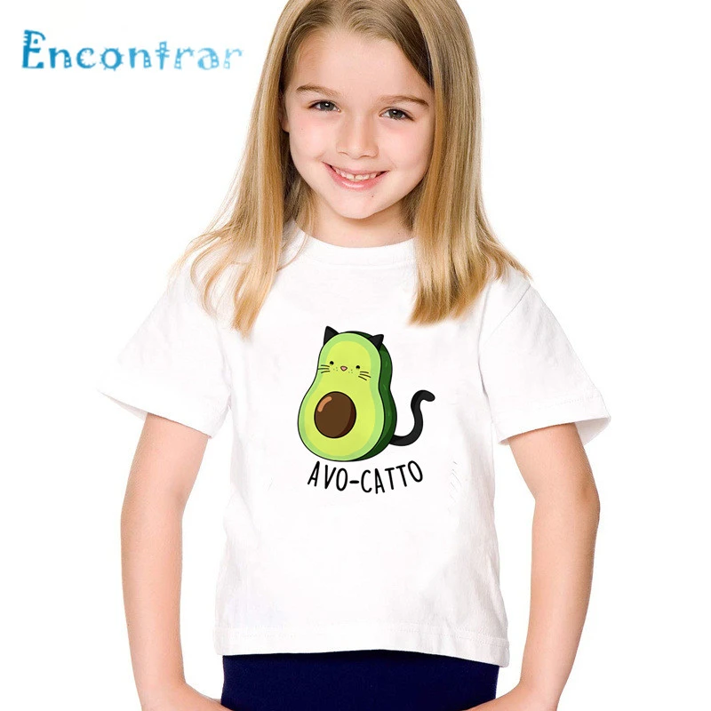 Nederigheid Op tijd Luchtvaart T-shirt Avocado Children | Cat T-shirt Children | Kids Avocado Shirt | Cat  Clothes Kids - T-shirts - Aliexpress