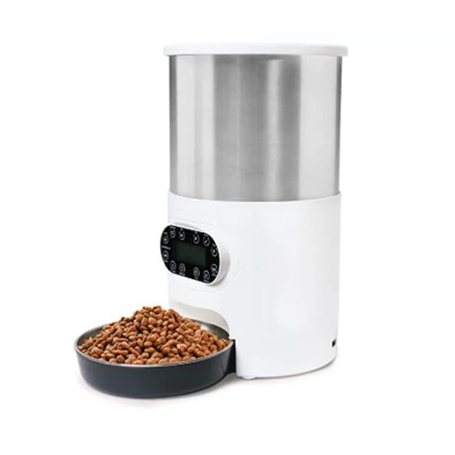 Smart APP Pet Feeder Cat And Dog Food Dispenser Stainless Steel Bowl Medium-Sized Cats And Dogs With Recording Timing Feeding 9