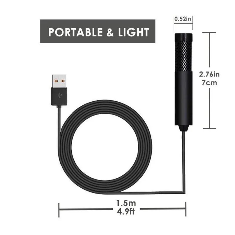 Конденсаторный микрофон Mini USB портативный Plug-and-play всенаправленный микрофон для KTV записи домашнего компьютера