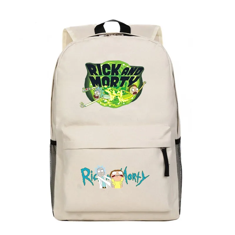 Рик Морти сезон 4 рюкзак для мальчиков и девочек студенческий школьный рюкзак, сумка для книг фанаты аниме унисекс сумки на плечо для путешествий Дети Подростки подарок - Цвет: 19