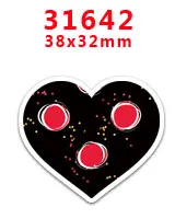31642 30 шт Vanlentine's day мультяшный персонаж плоское украшение из смолы PR 30934 - Цвет: 31642