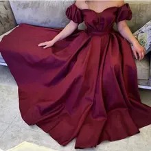 Пышные Платья с плиссированными рукавами для выпускного вечера Vestido de Festa robe de mariee robe для причастия девушки халат атласные вечерние платья