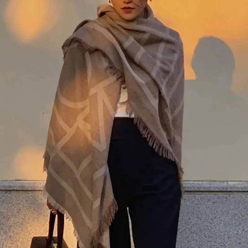 

High Quality Cashmere Scarf 150CM Big ScarfS Classic Coat Autumn Winter Shawl Scarf