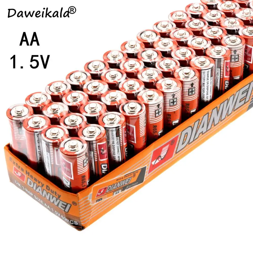 24PCS100% НОВИНКА AA Батарея 1,5 V LR6 AM3 E91 MN1500 сухие щелочные батарейки